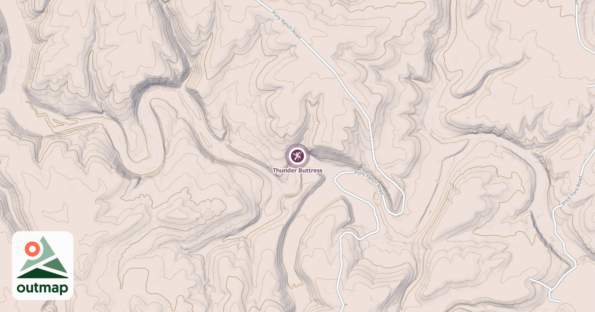 Map of Thunder Buttress