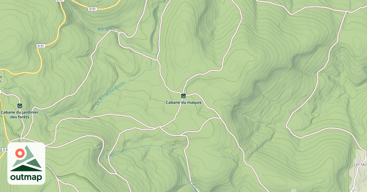Map of Cabane du maquis