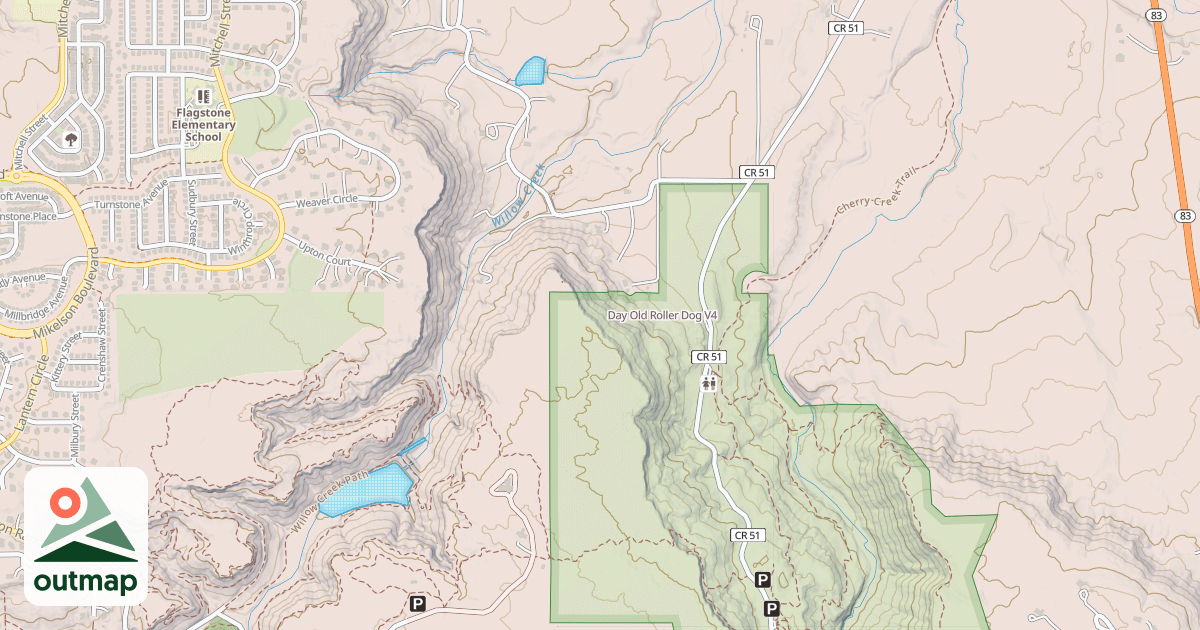 Map of Day Old Roller Dog