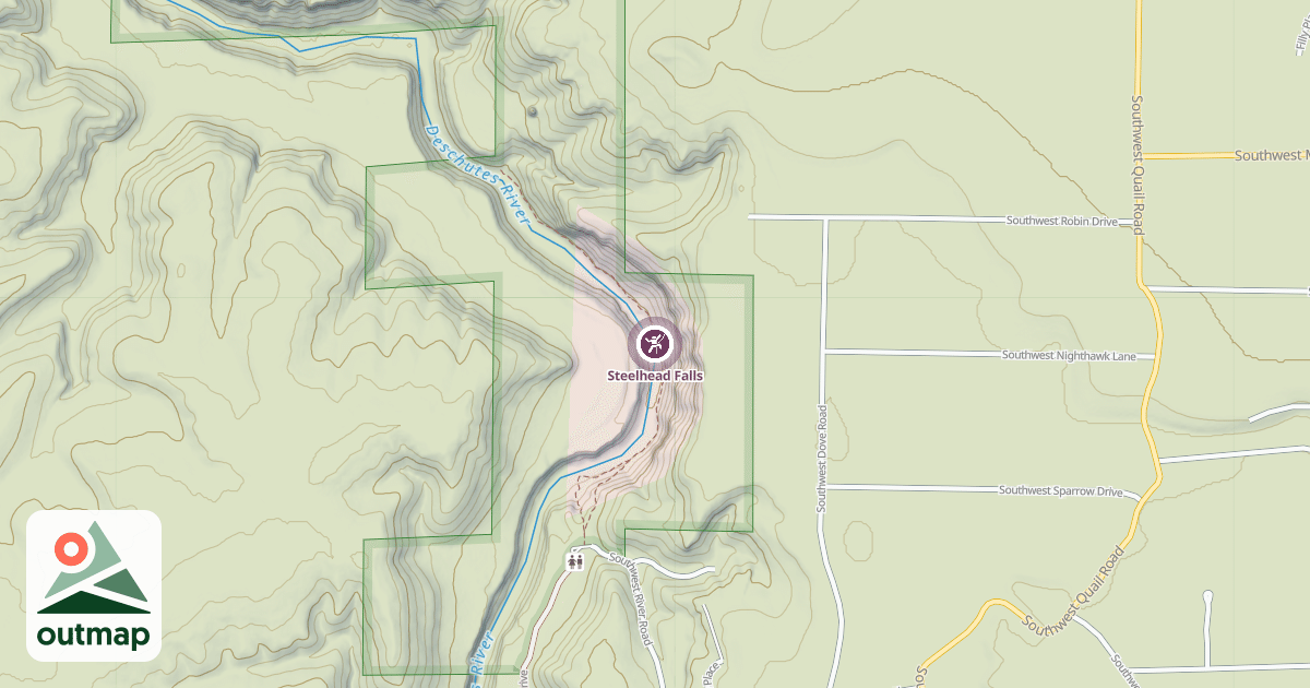 Map of Steelhead Falls
