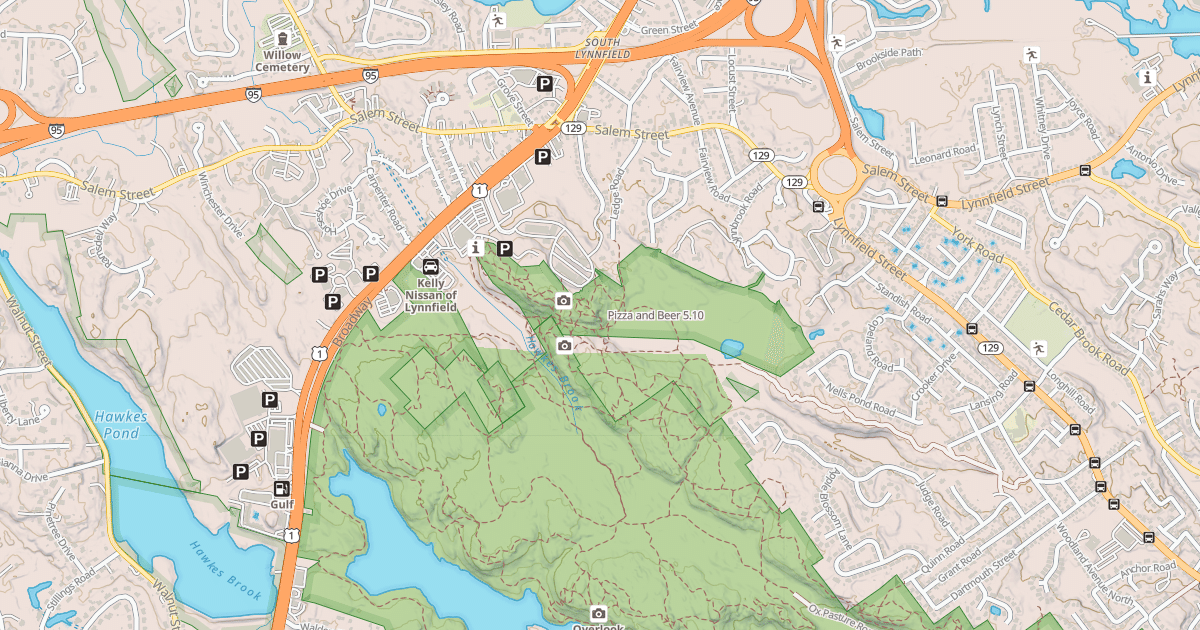 Map preview of Pizza and Beer