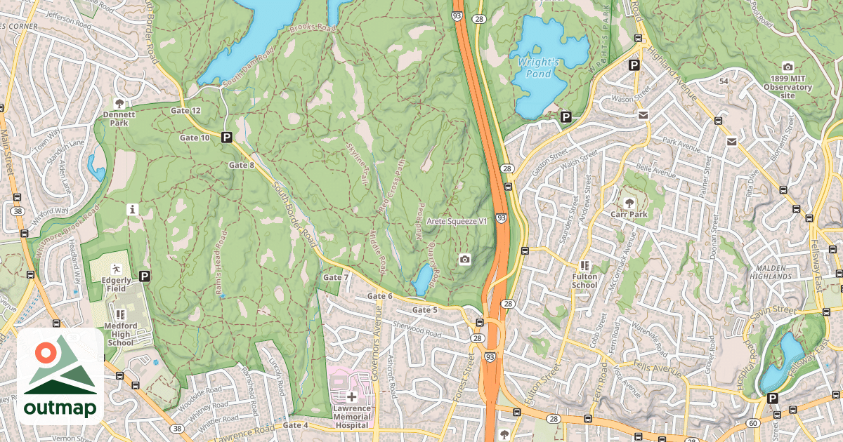 Map of Arete Squeeze