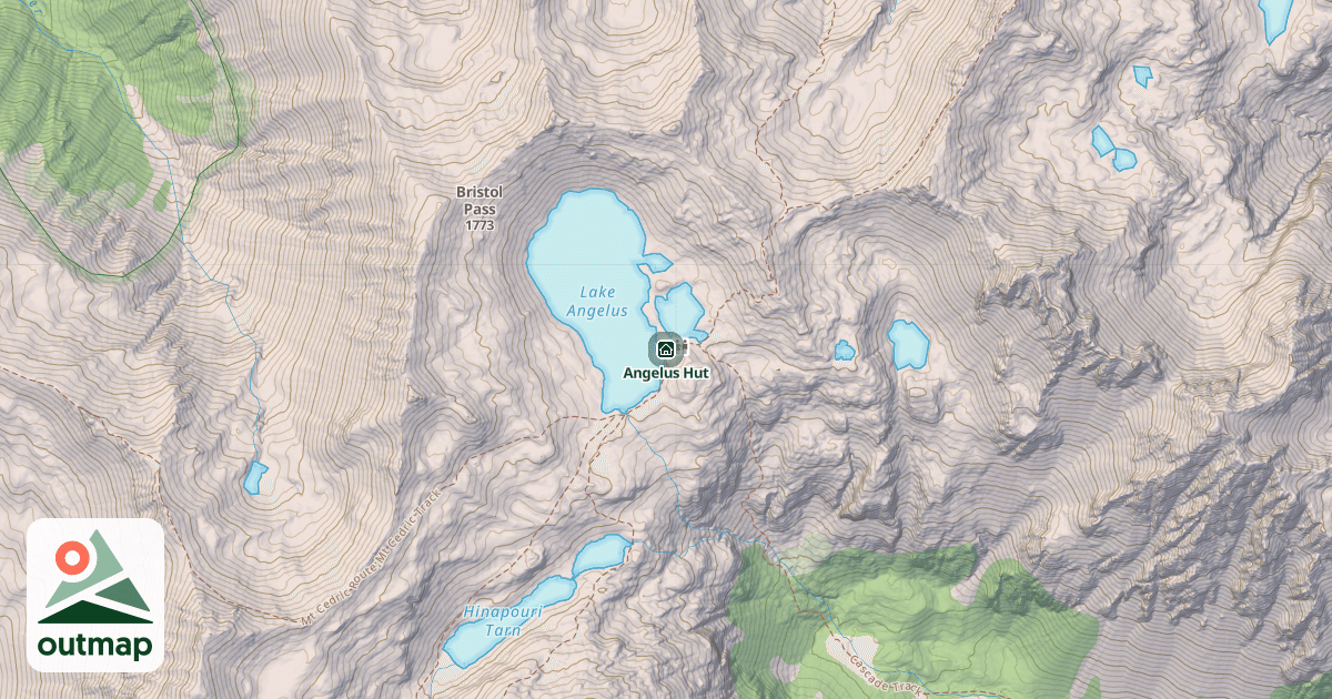 Map of Angelus Hut