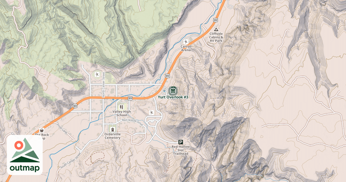 Map of Yurt Overlook #3