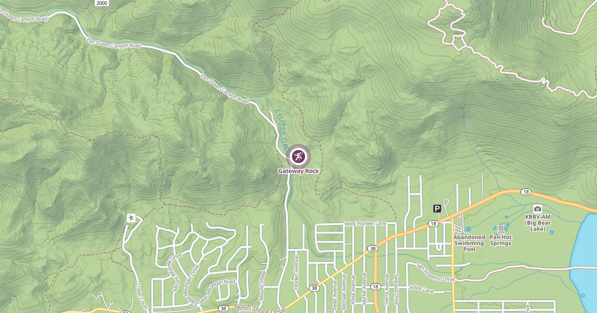 Map preview of Gateway Rock