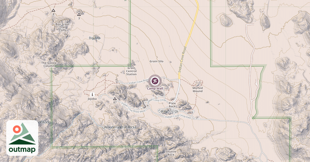 Map of Camp Wall