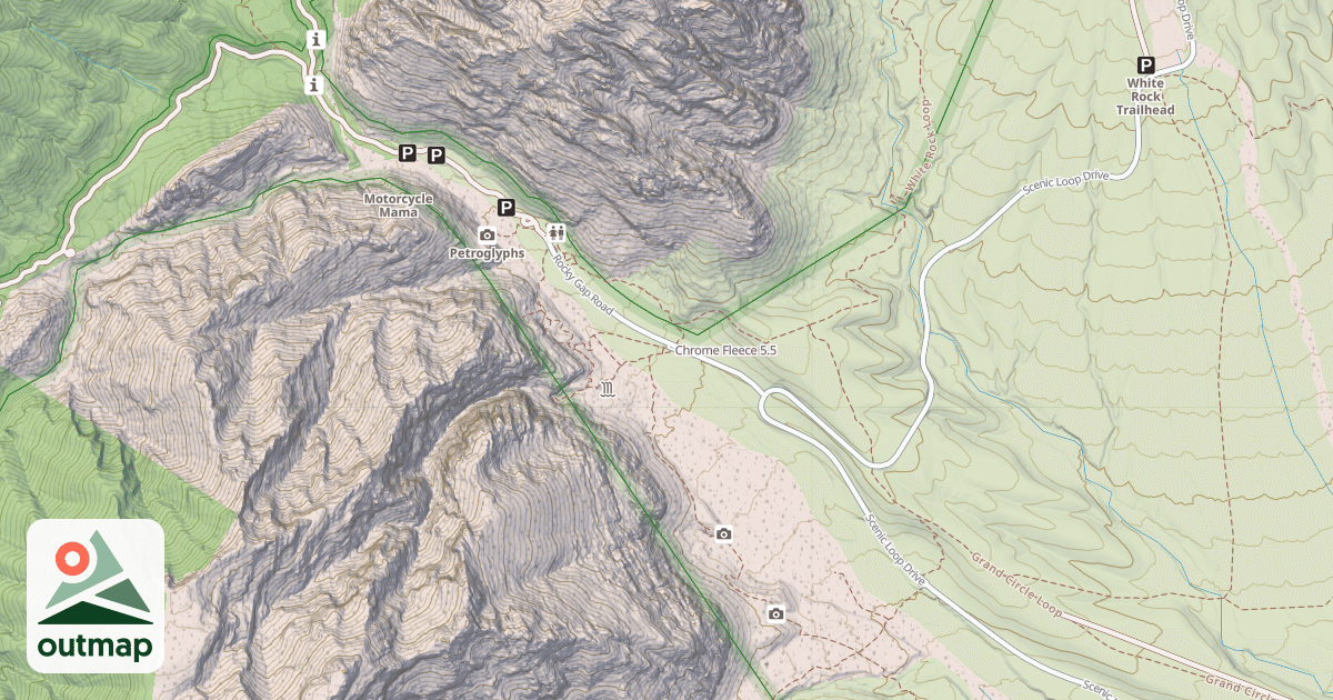 Map of Chrome Fleece