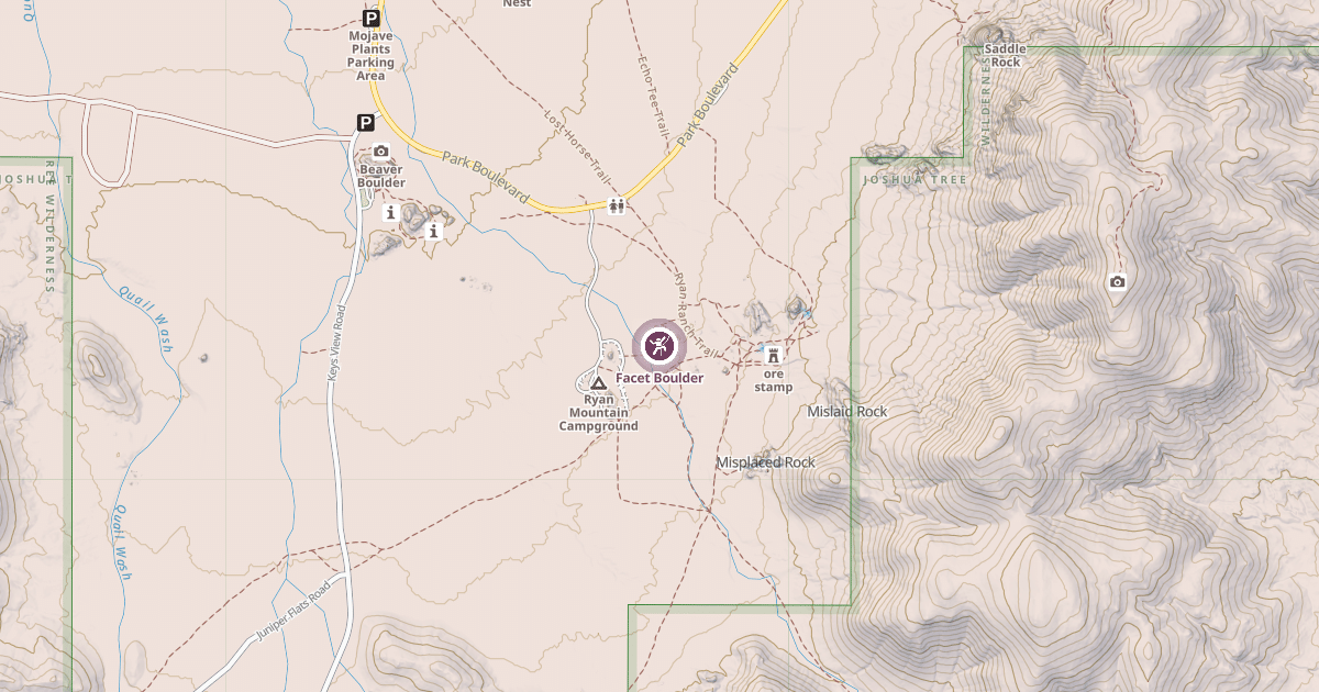 Map preview of Facet Boulder