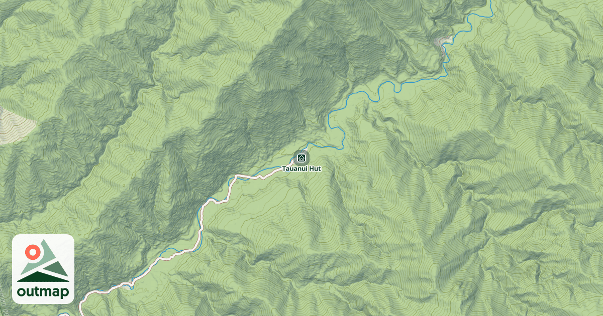 Map of Tauanui Hut