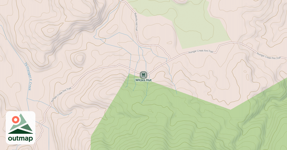 Map of Witzes Hut