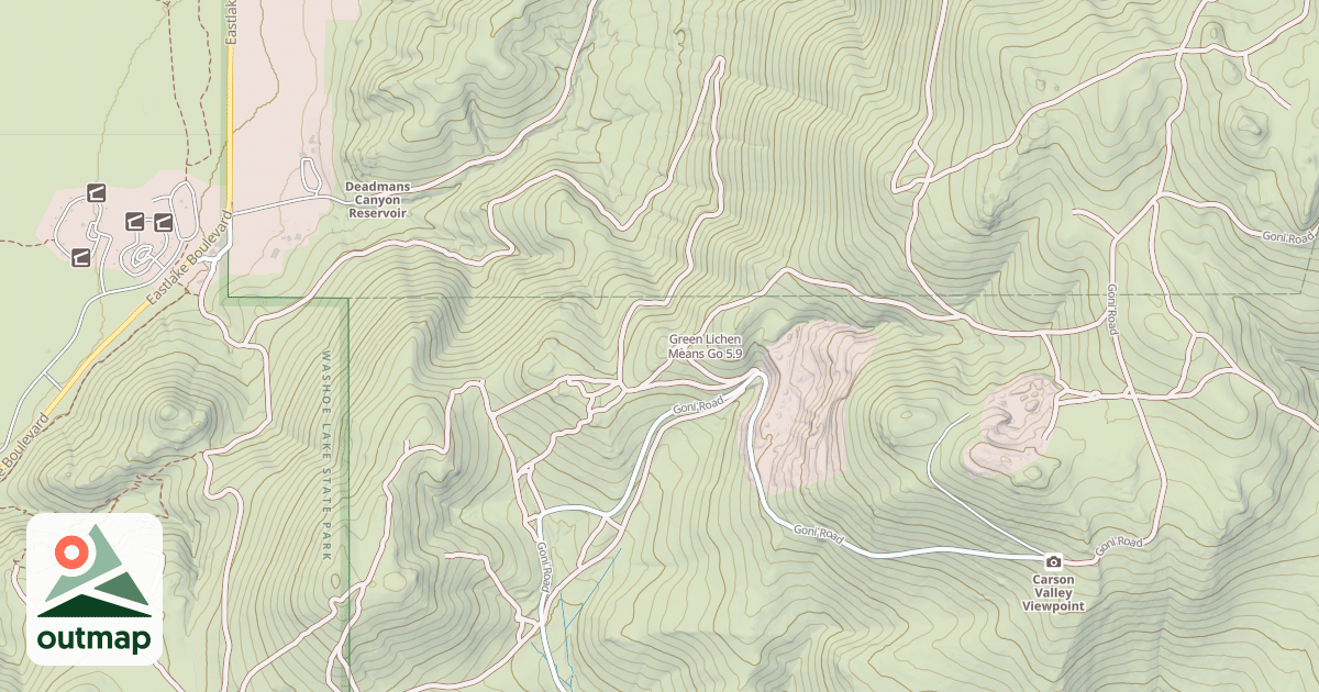Map of Green Lichen Means Go