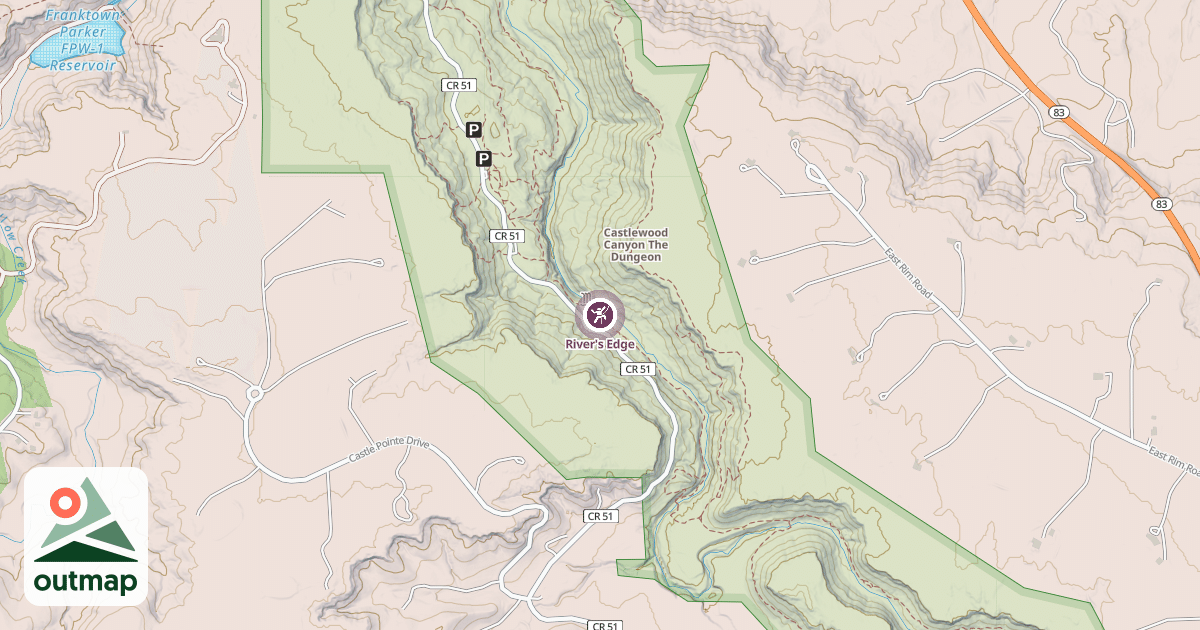 Map of River's Edge