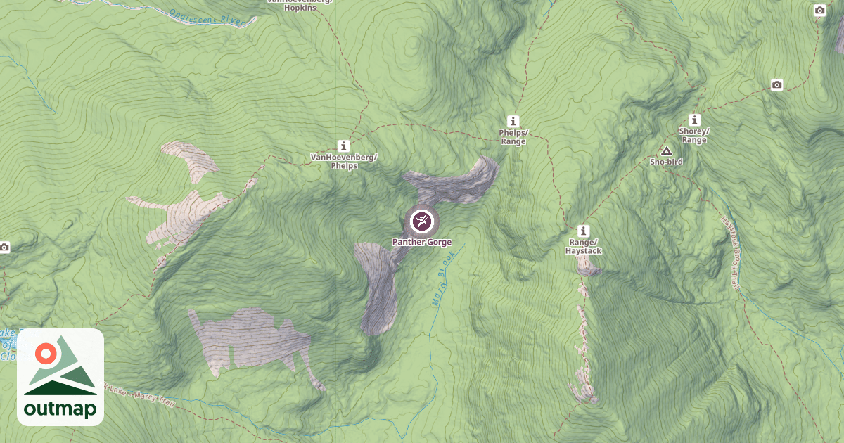 Map of Panther Gorge
