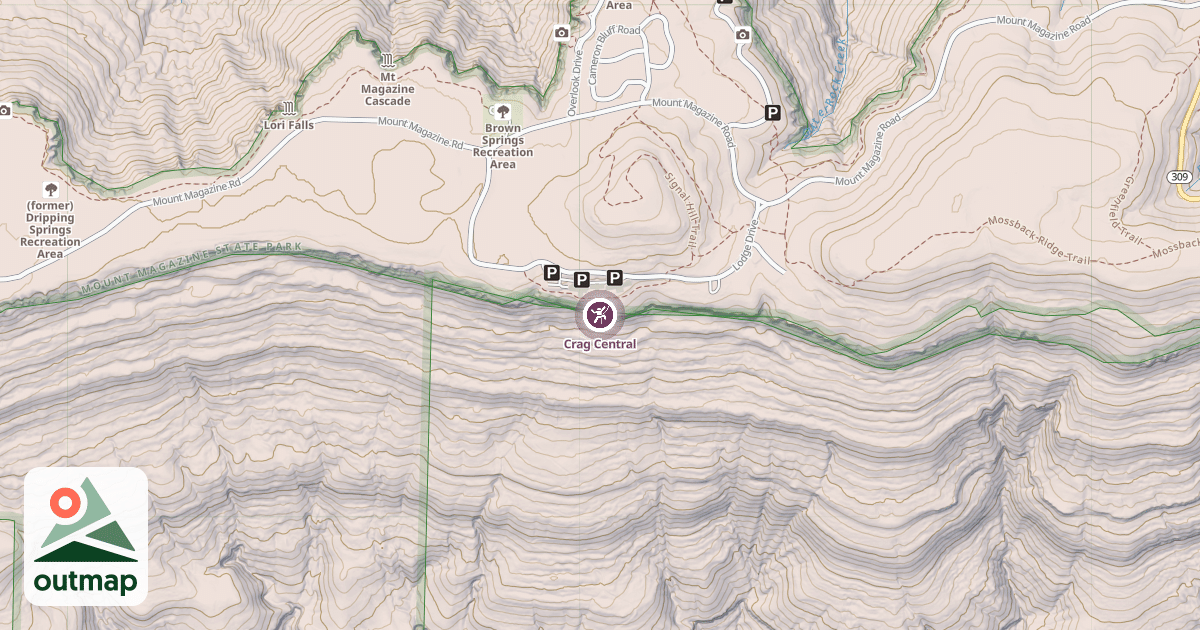 Map of Crag Central