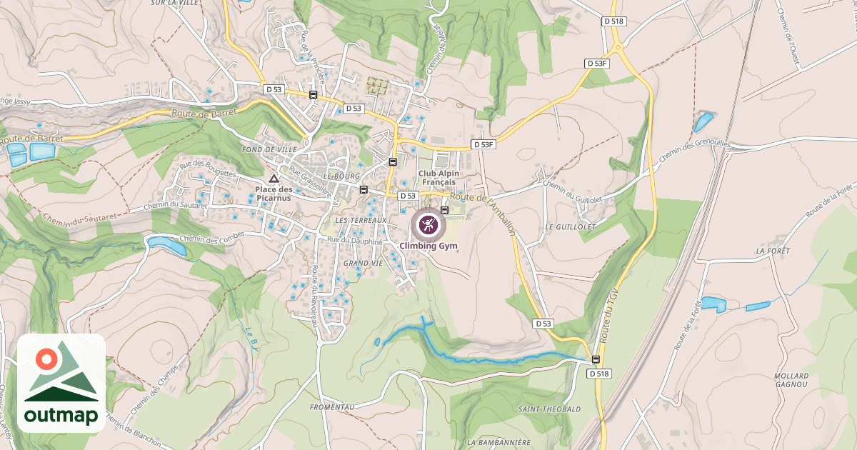 Map of Climbing Gym