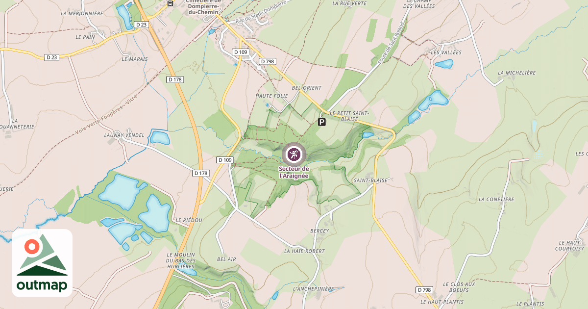 Map of Secteur de l'Araignée