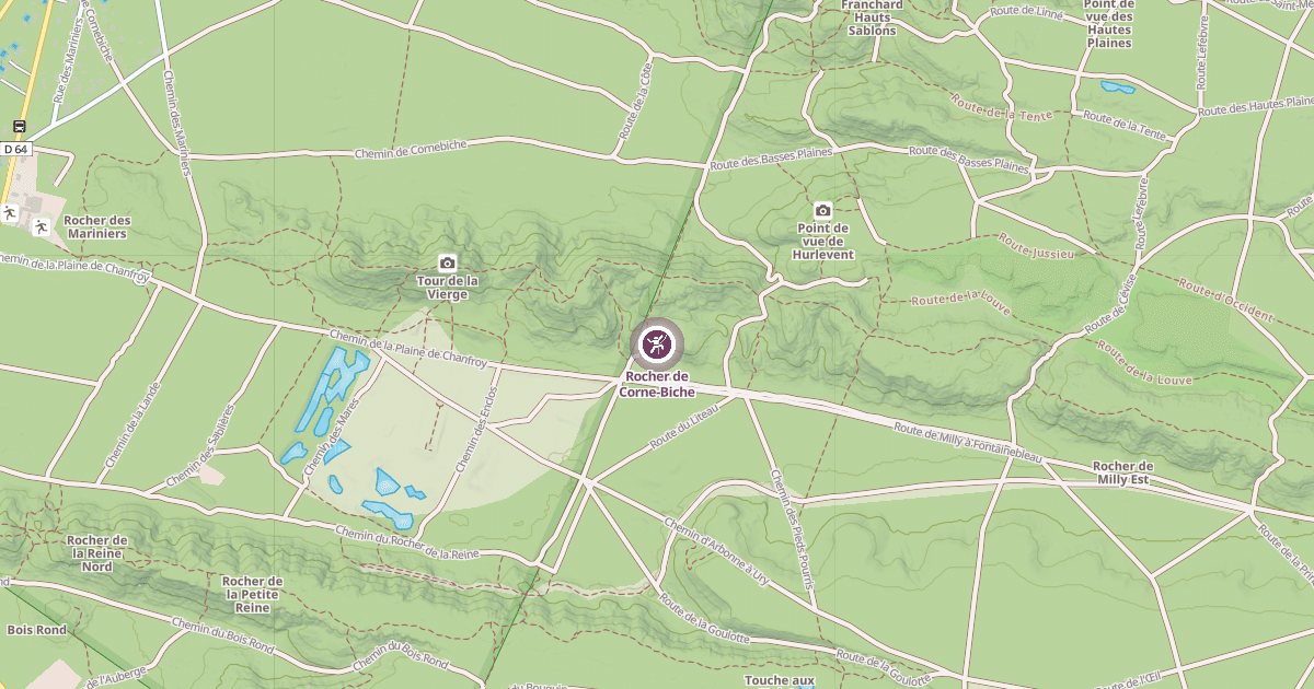 Map preview of Rocher de Corne-Biche