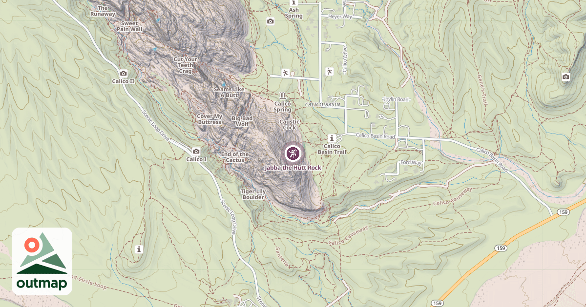 Map of Jabba the Hutt Rock