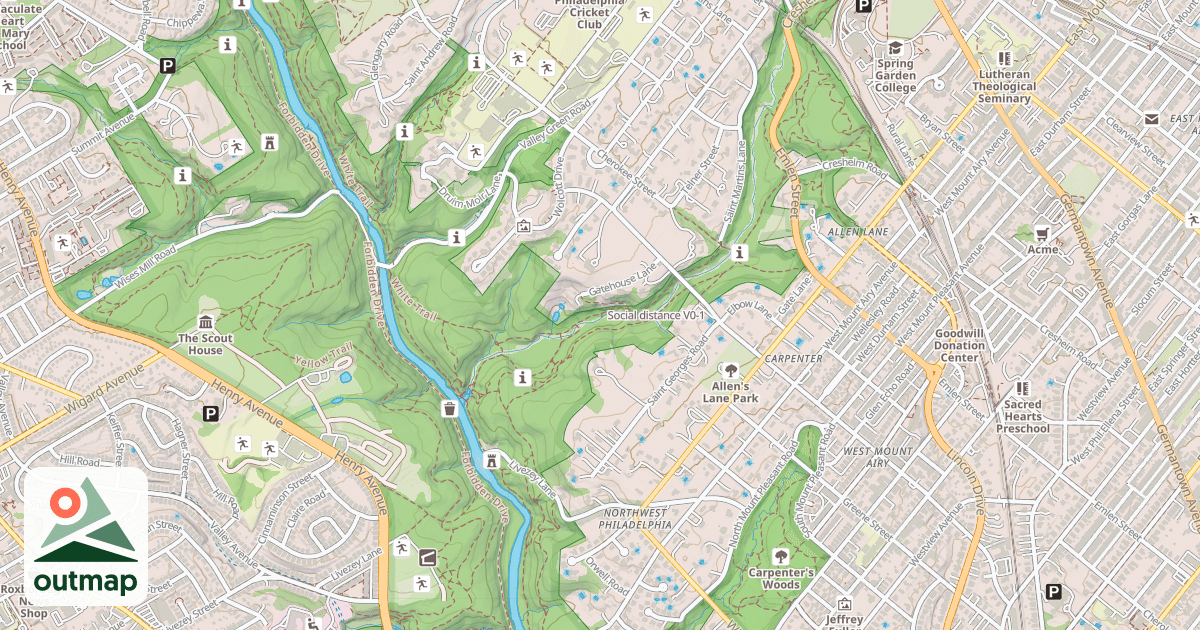 Map of Social distance