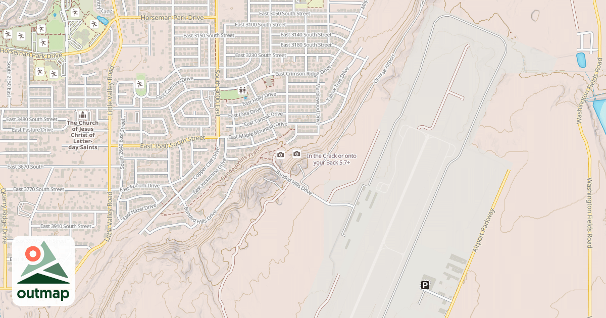 Map of In the Crack or onto your Back