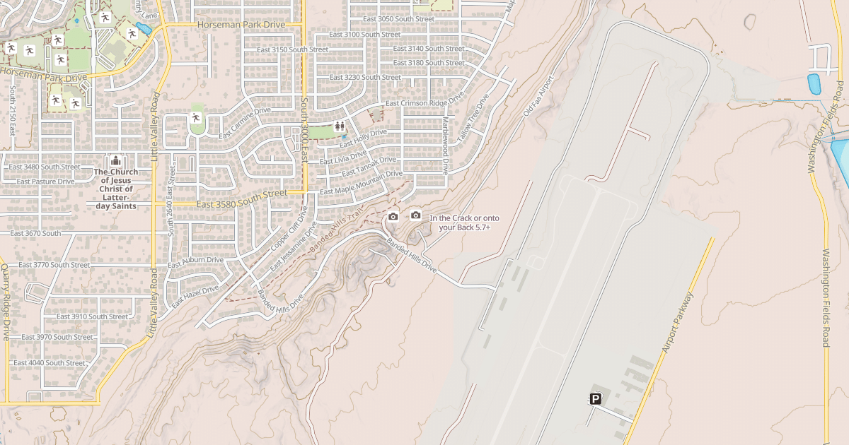 Map preview of In the Crack or onto your Back