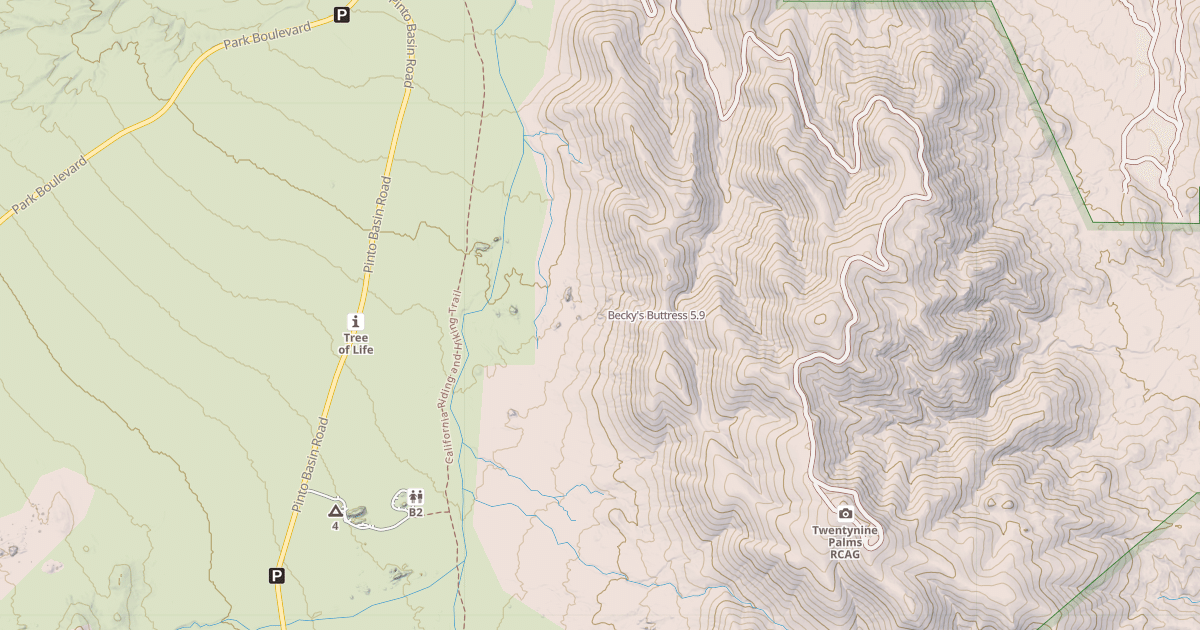 Map preview of Becky's Buttress