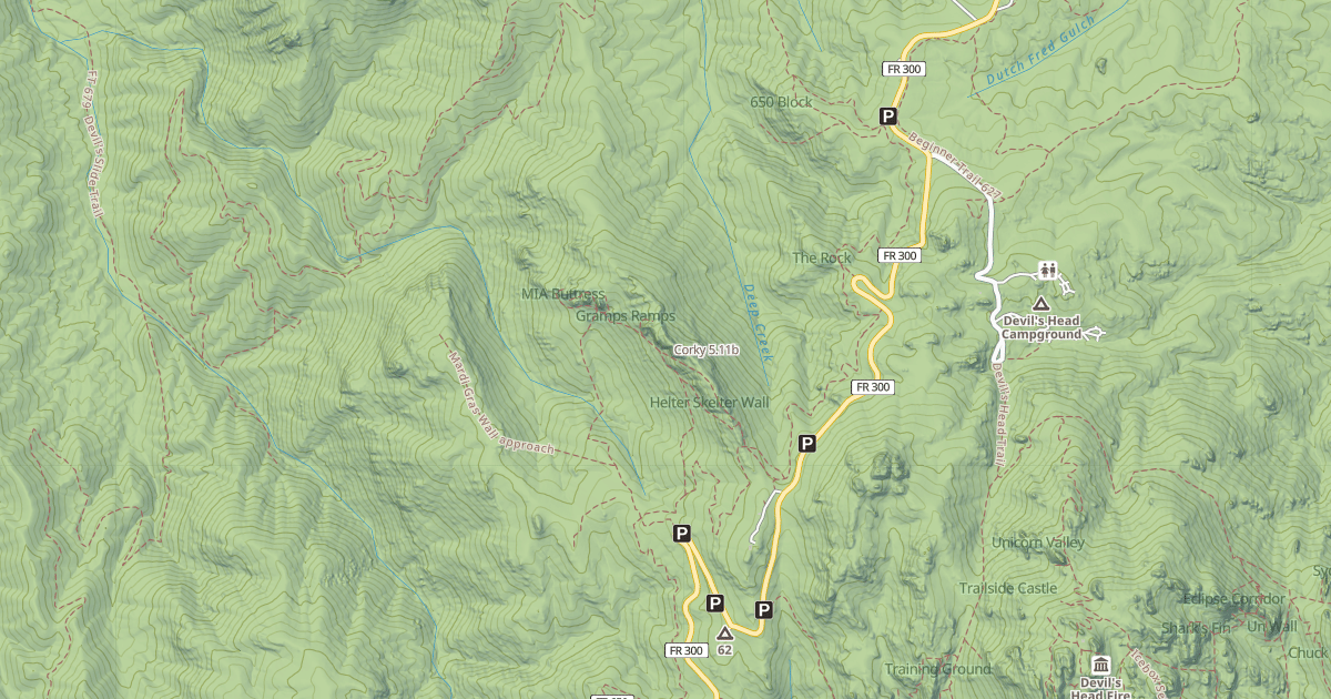 Map preview of Corky
