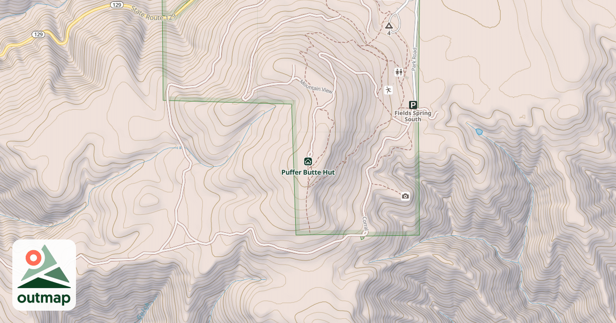 Map of Puffer Butte Hut
