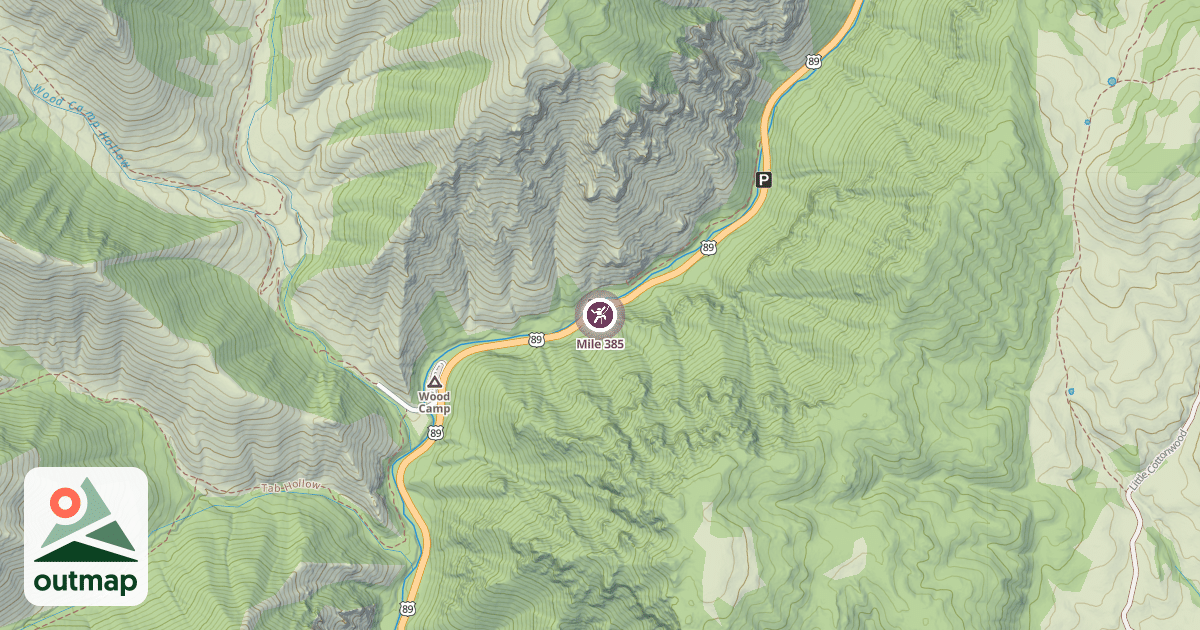 Map of Mile 385