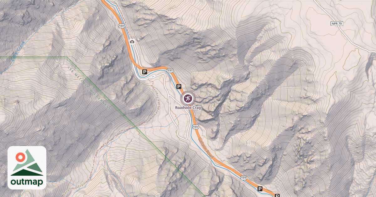 Map of Roadside Crag