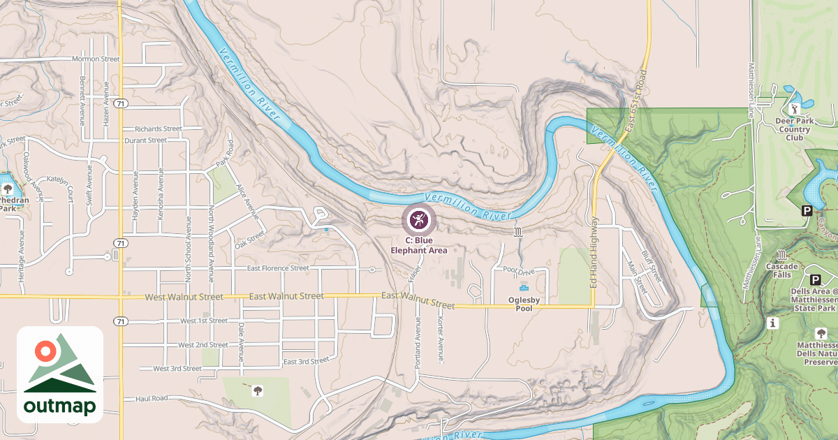 Map of C: Blue Elephant Area