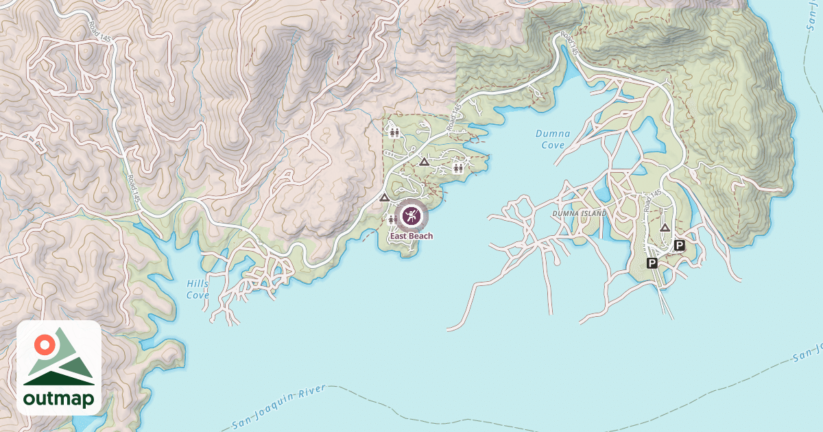 Map of East Beach