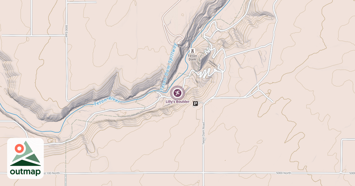 Map of Lilly's Boulder