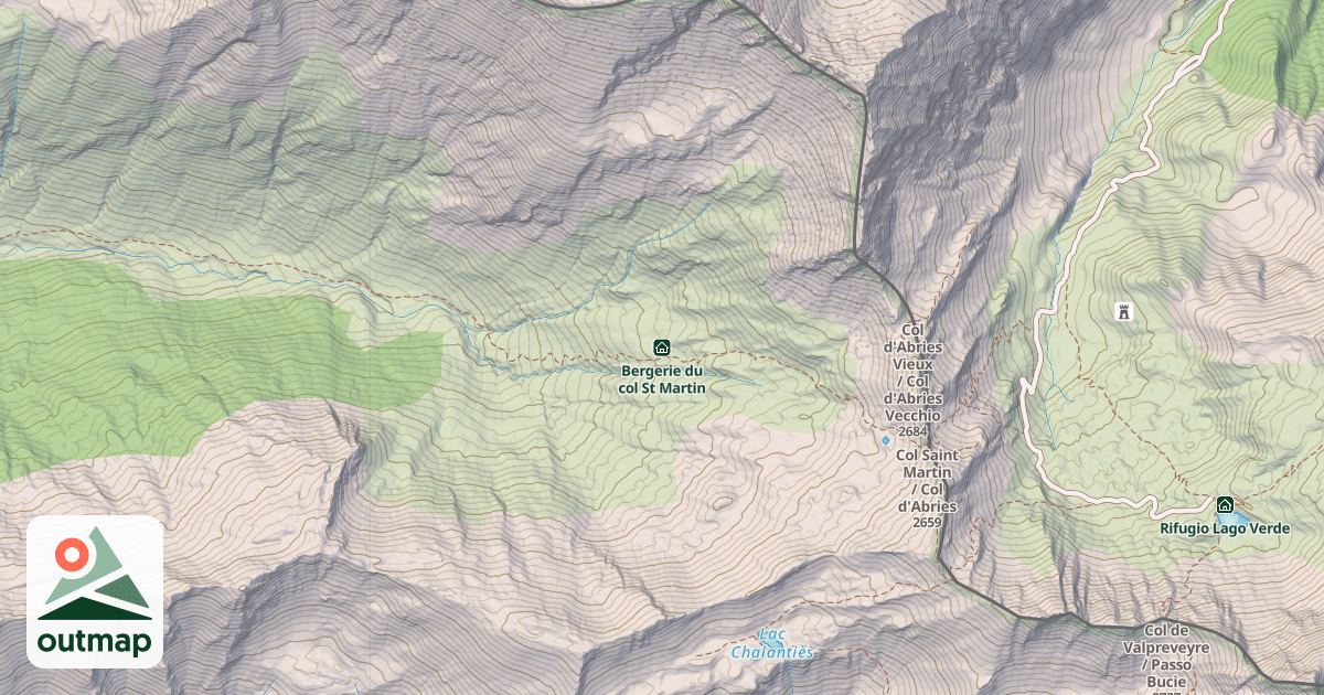 Map of Bergerie du col St Martin