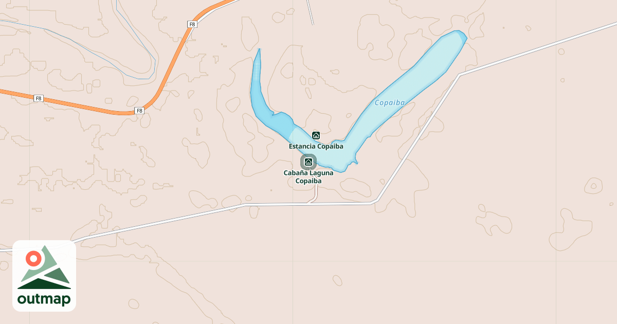 Map of Cabaña Laguna Copaiba