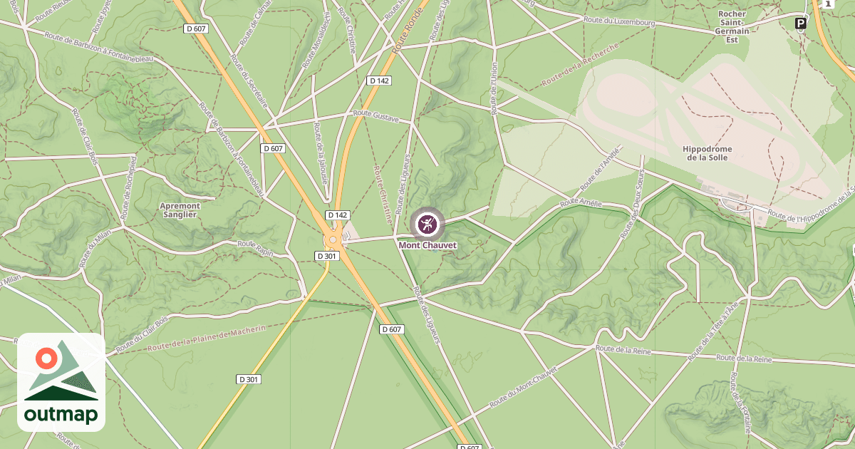 Map of Mont Chauvet
