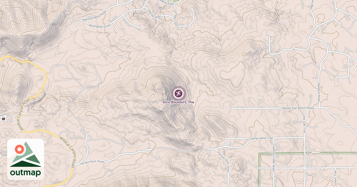 Map of Dice Boulders, The