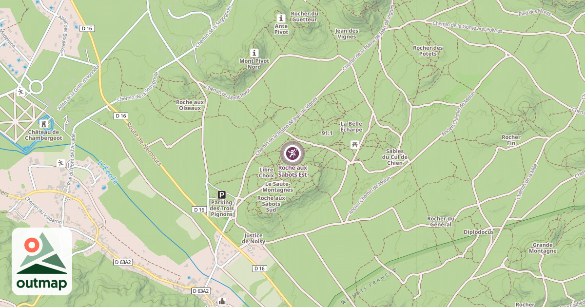 Map of Roche aux Sabots Est