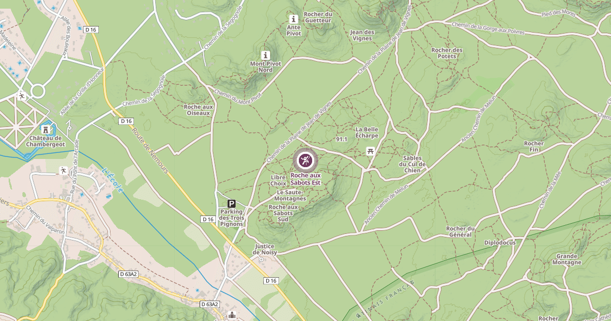 Map preview of Roche aux Sabots Est