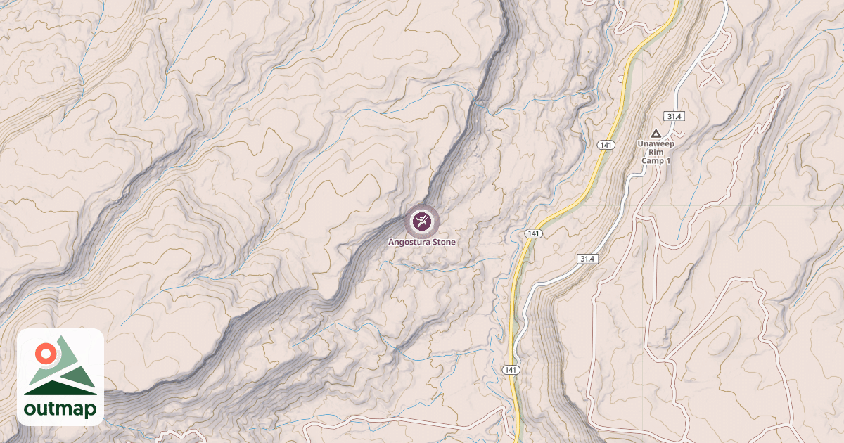 Map of Angostura Stone