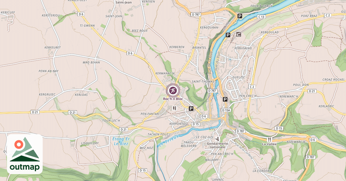 Map of Roc'h n Bloc