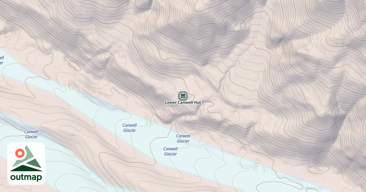 Map of Lower Canwell Hut
