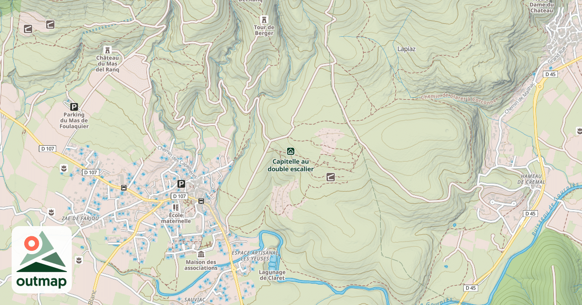 Map of Capitelle au linteau
