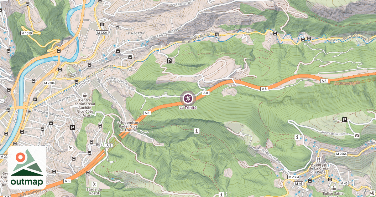 Map of La Trinité