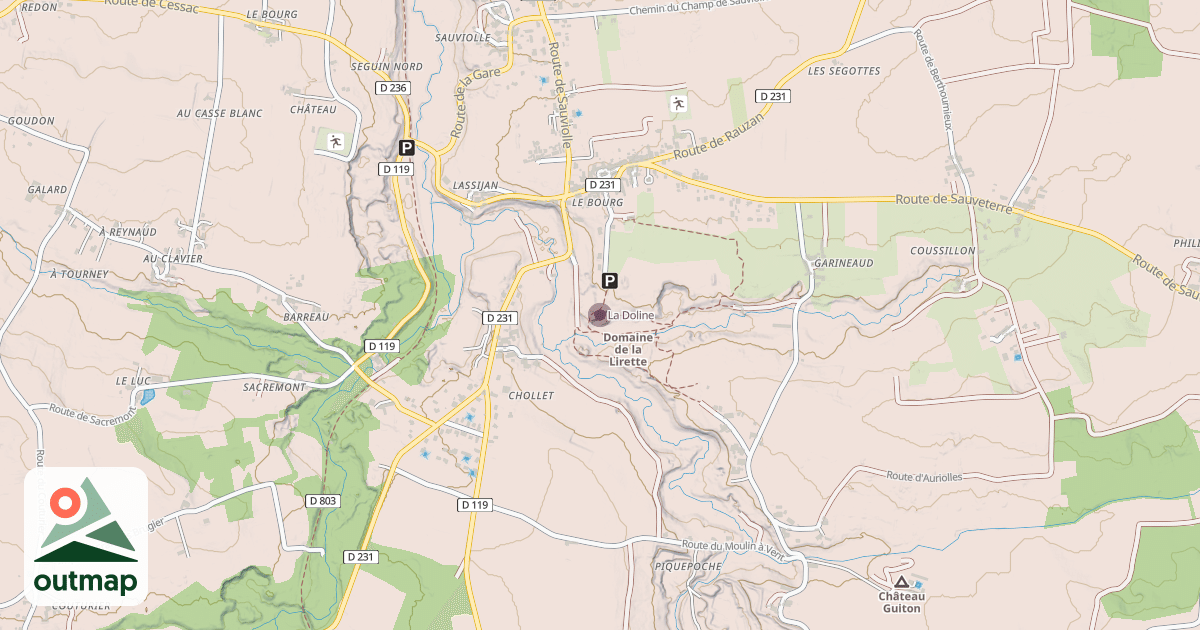 Map of La Doline