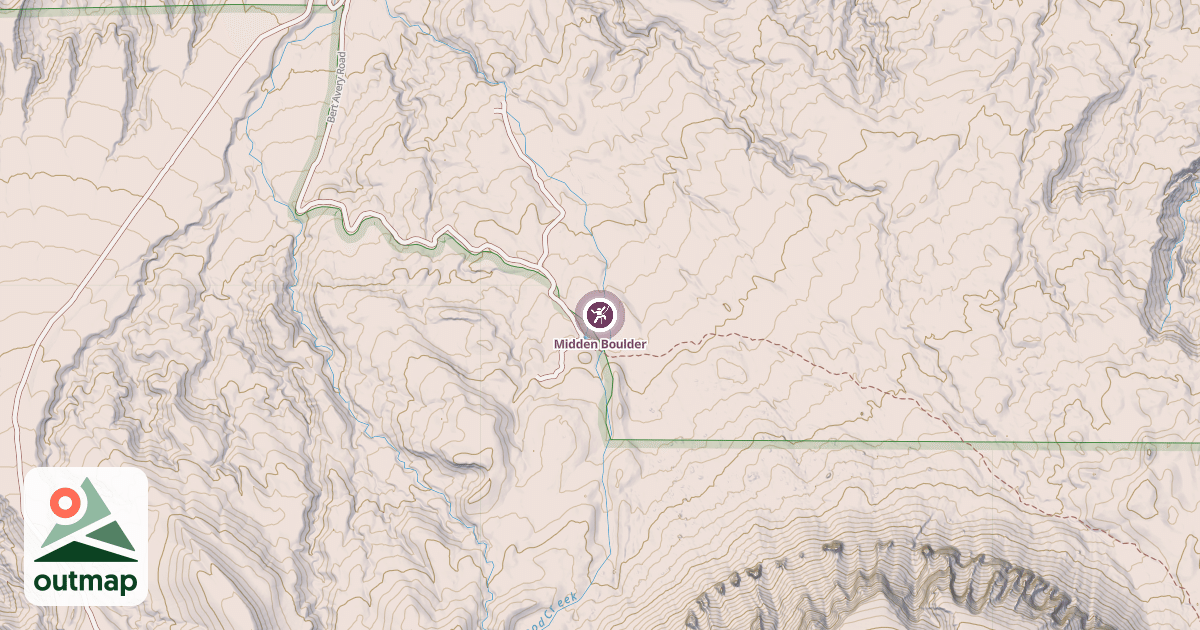 Map of Midden Boulder