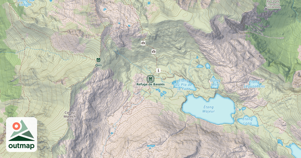 Map of Refuge de Bassiès