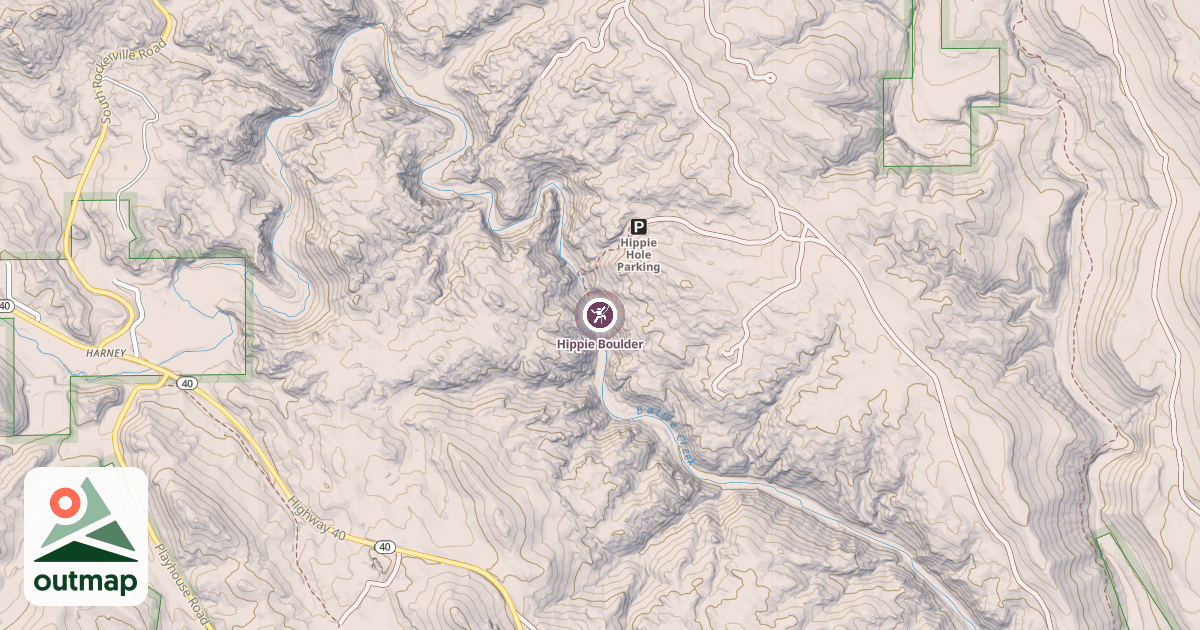 Map of Hippie Boulder