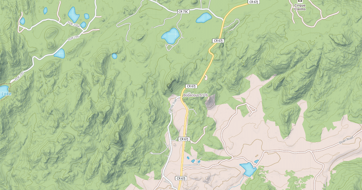 Map preview of Bodacious