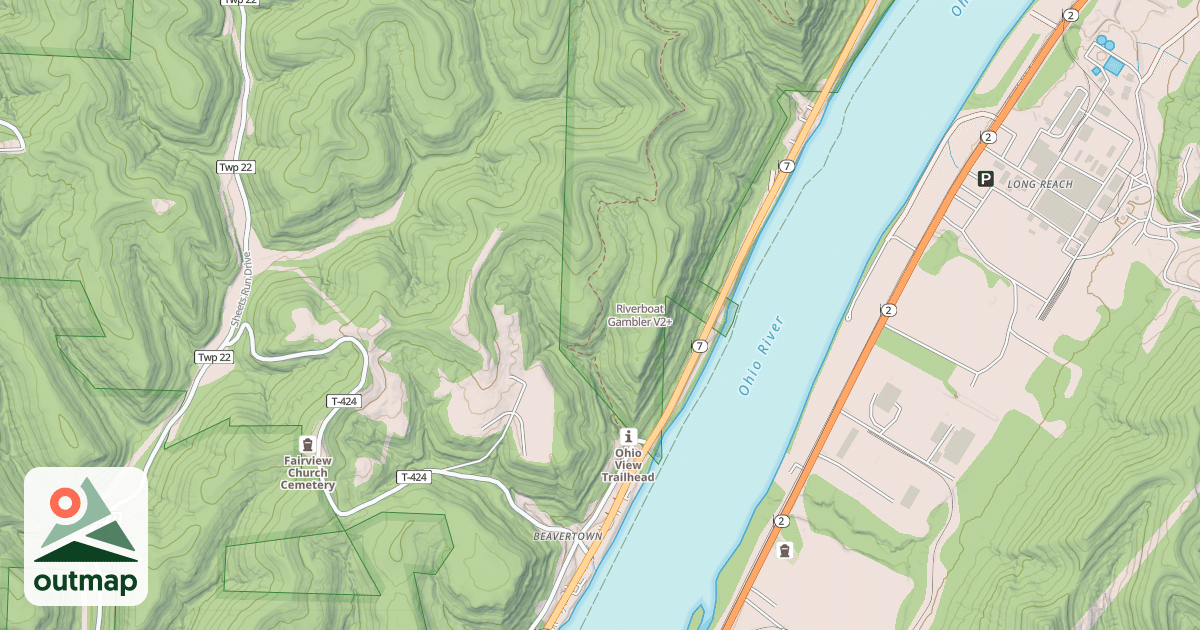 Map of Riverboat Gambler